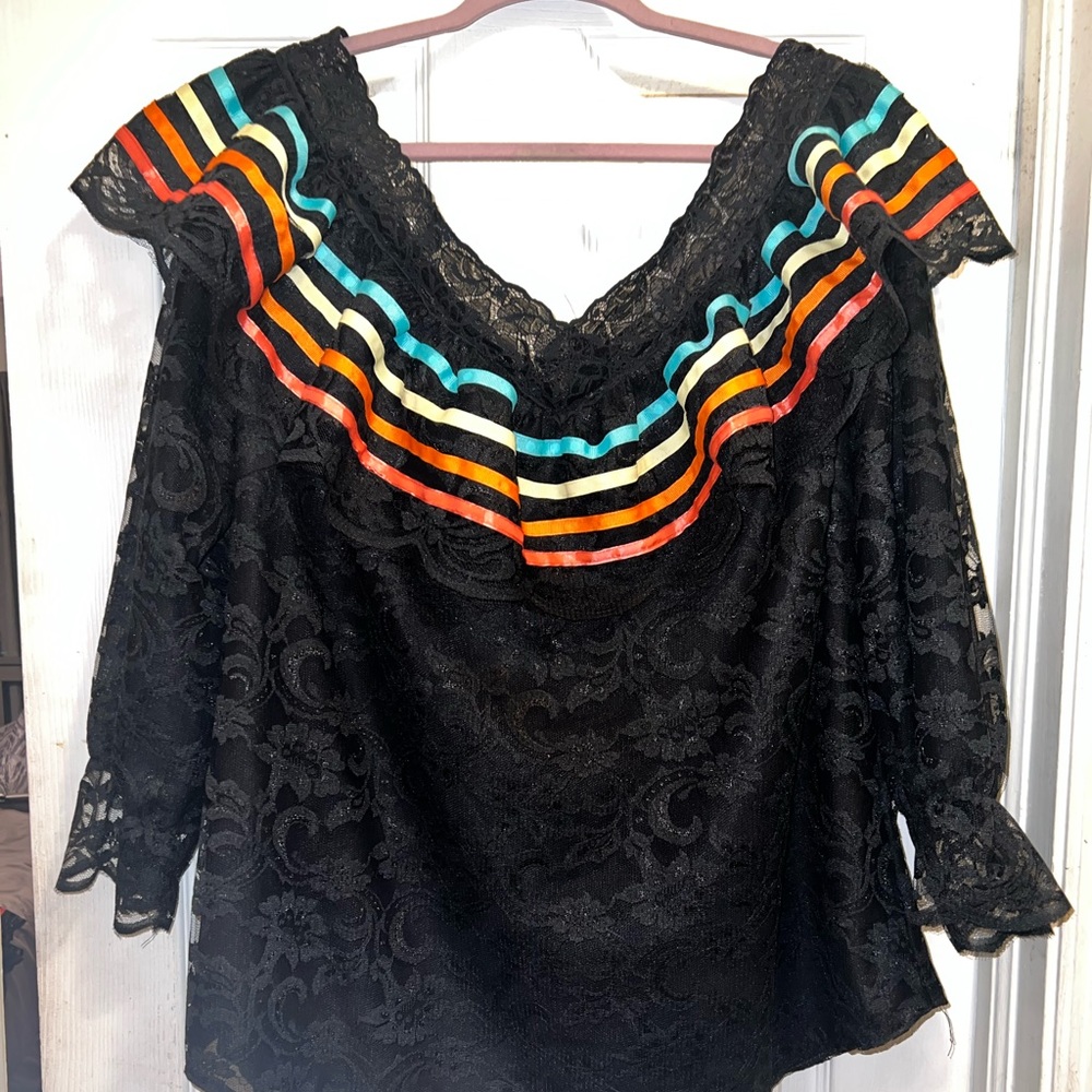 Custom made Day of the Dead dress (waist is 20) and shirt is XL